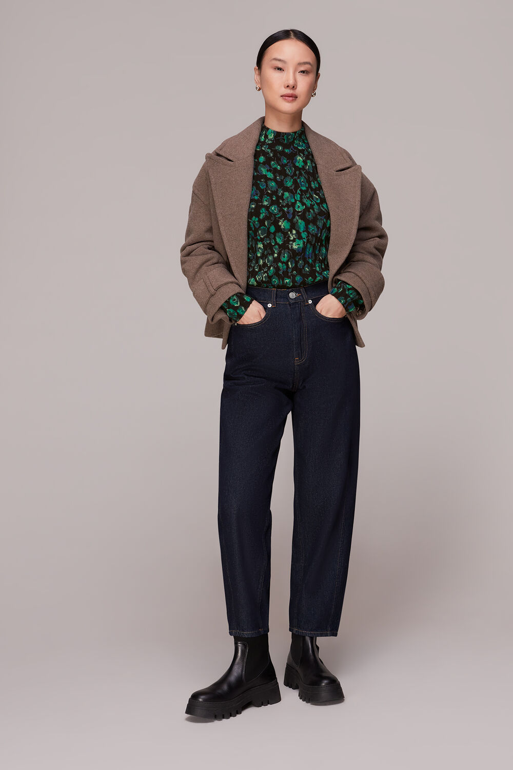 Blurred Floral Knit