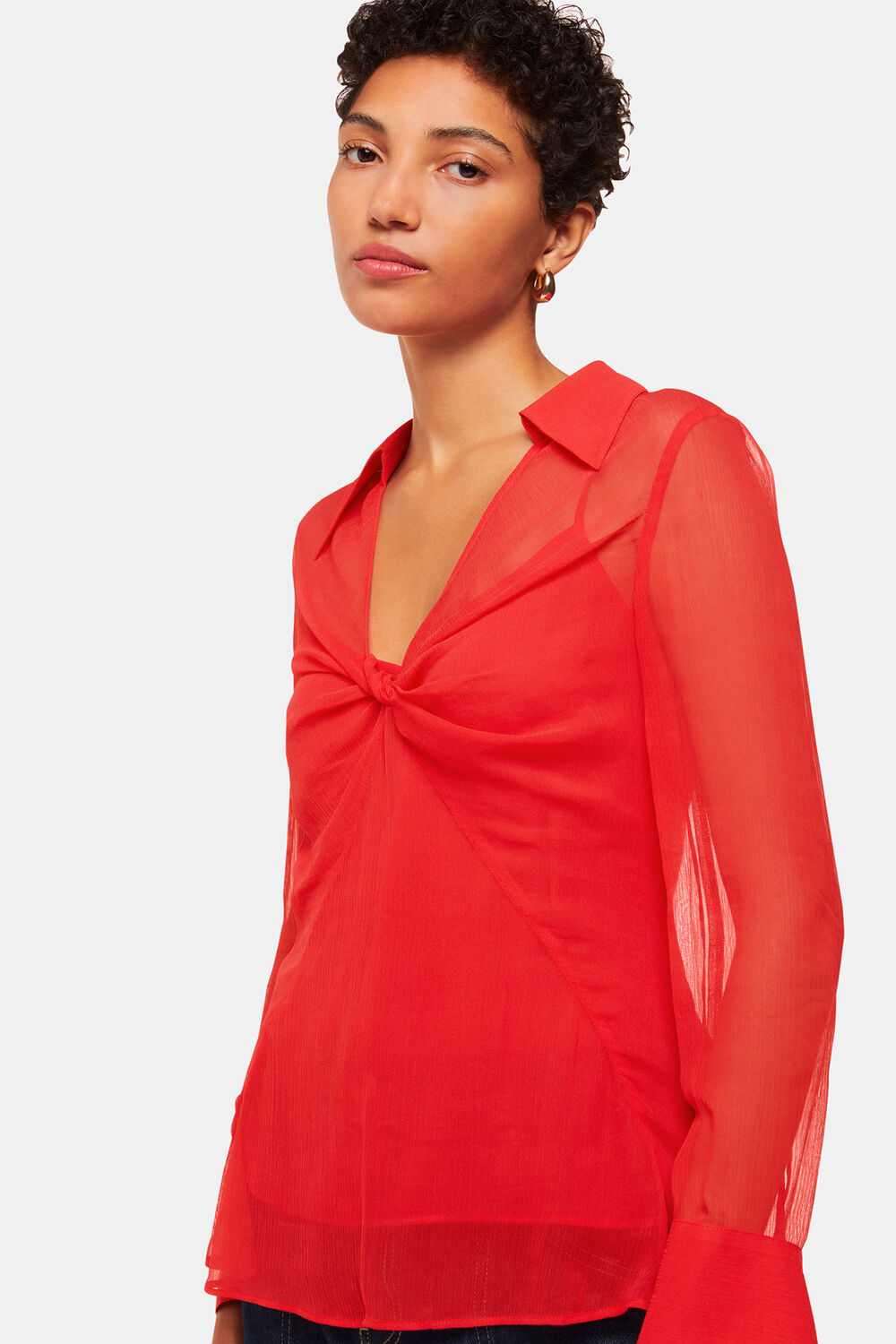 Emilia Twist Front Blouse