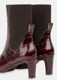 Darla Croc Heeled Boot