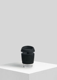 Neon Kactus Reusable Glass Cup Black