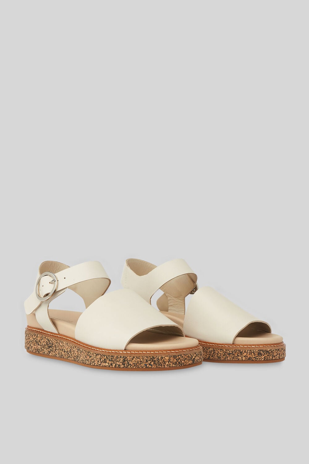 Kali Two Part Sandal White