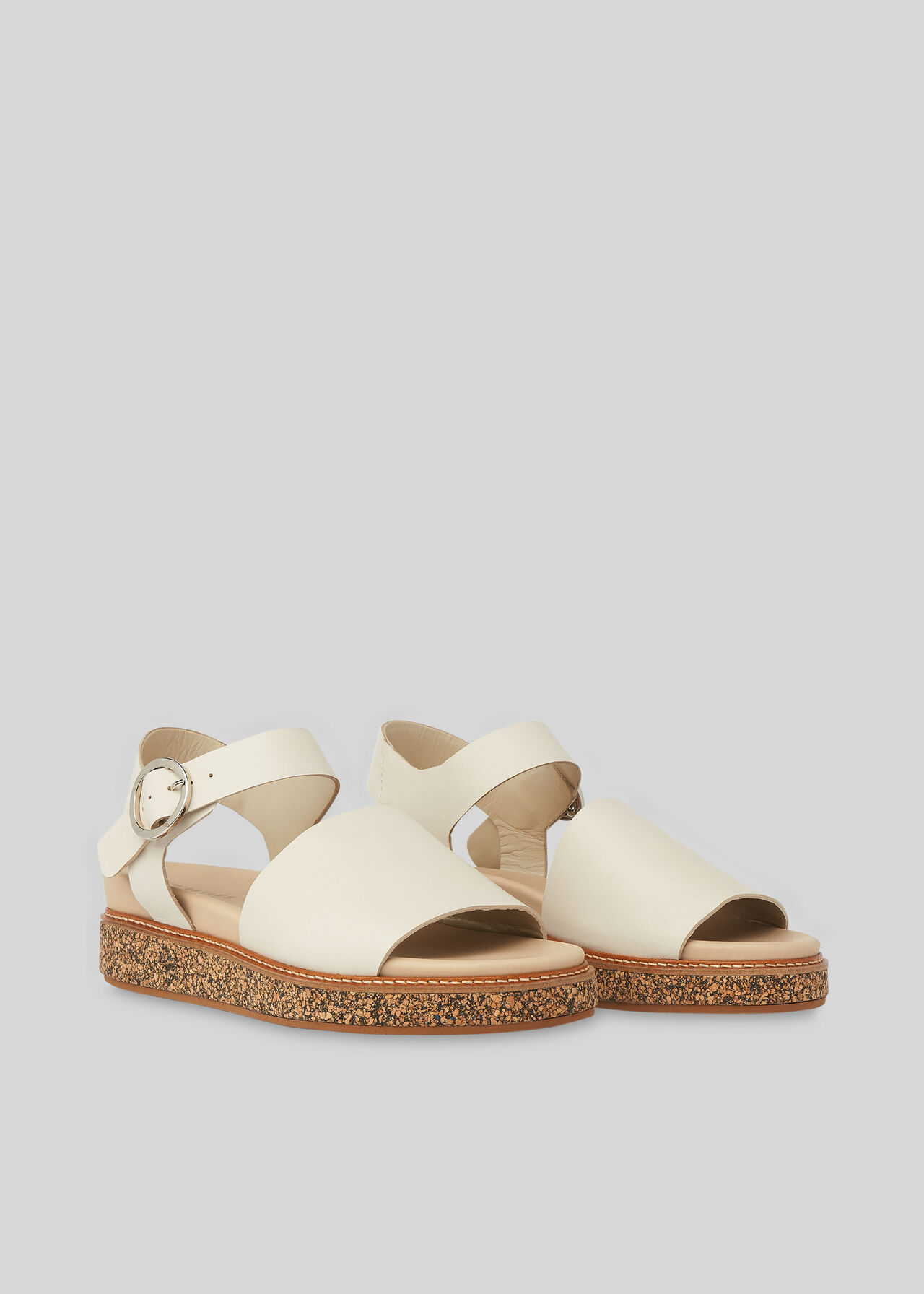 Kali Two Part Sandal White