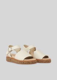 Kali Two Part Sandal White