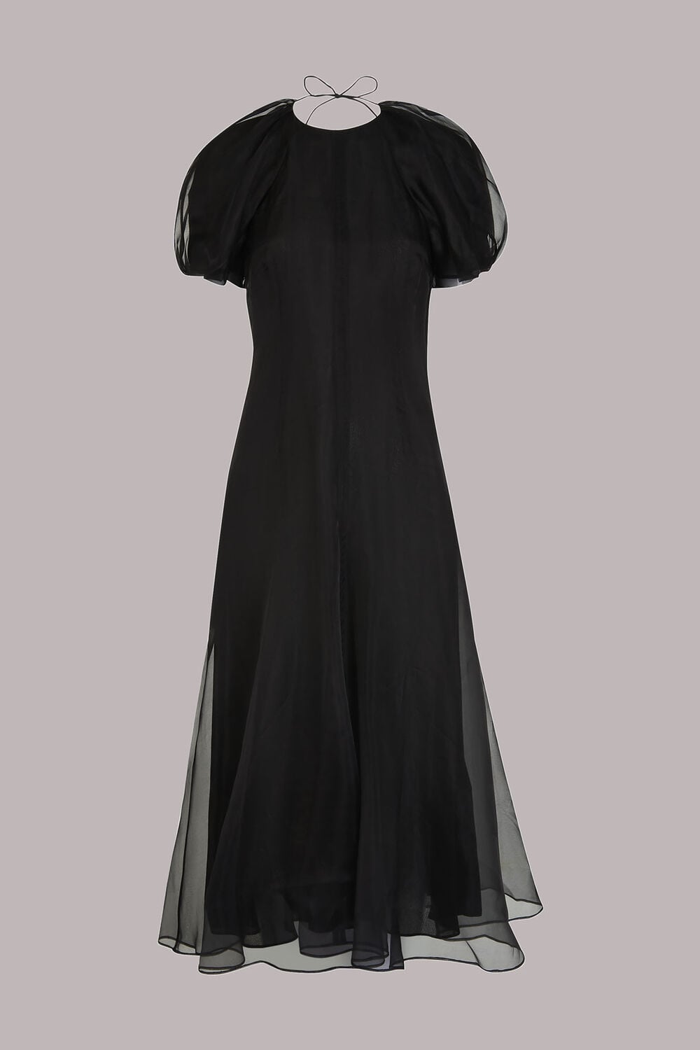 Organza Puff Sleeve Dress