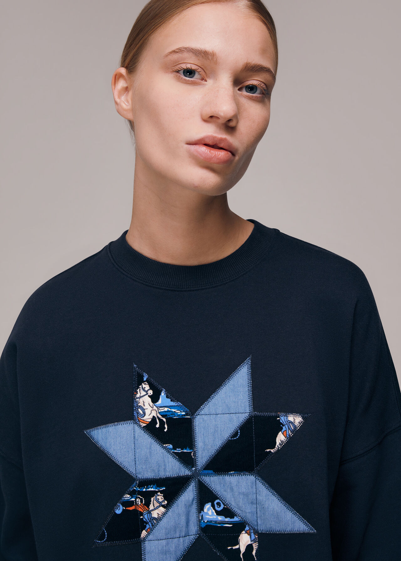 Patchwork Cowboy Sweatshirt