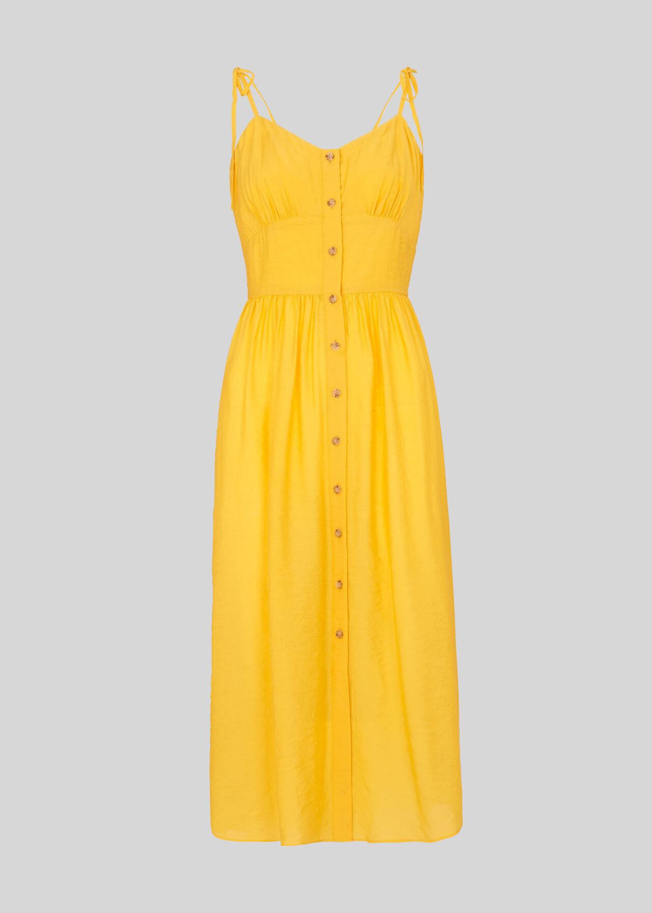 Sabrina Tie Detail Sundress Yellow