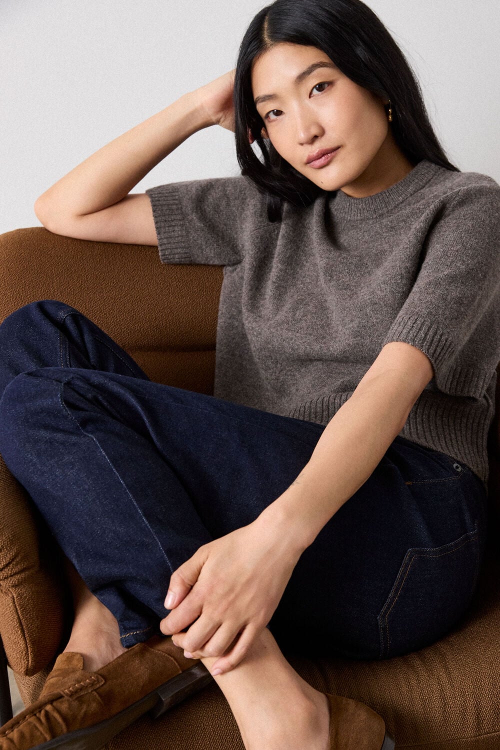 Stretch Stovepipe Leg Jean