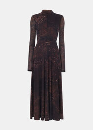 Spotted Animal Mesh Dress