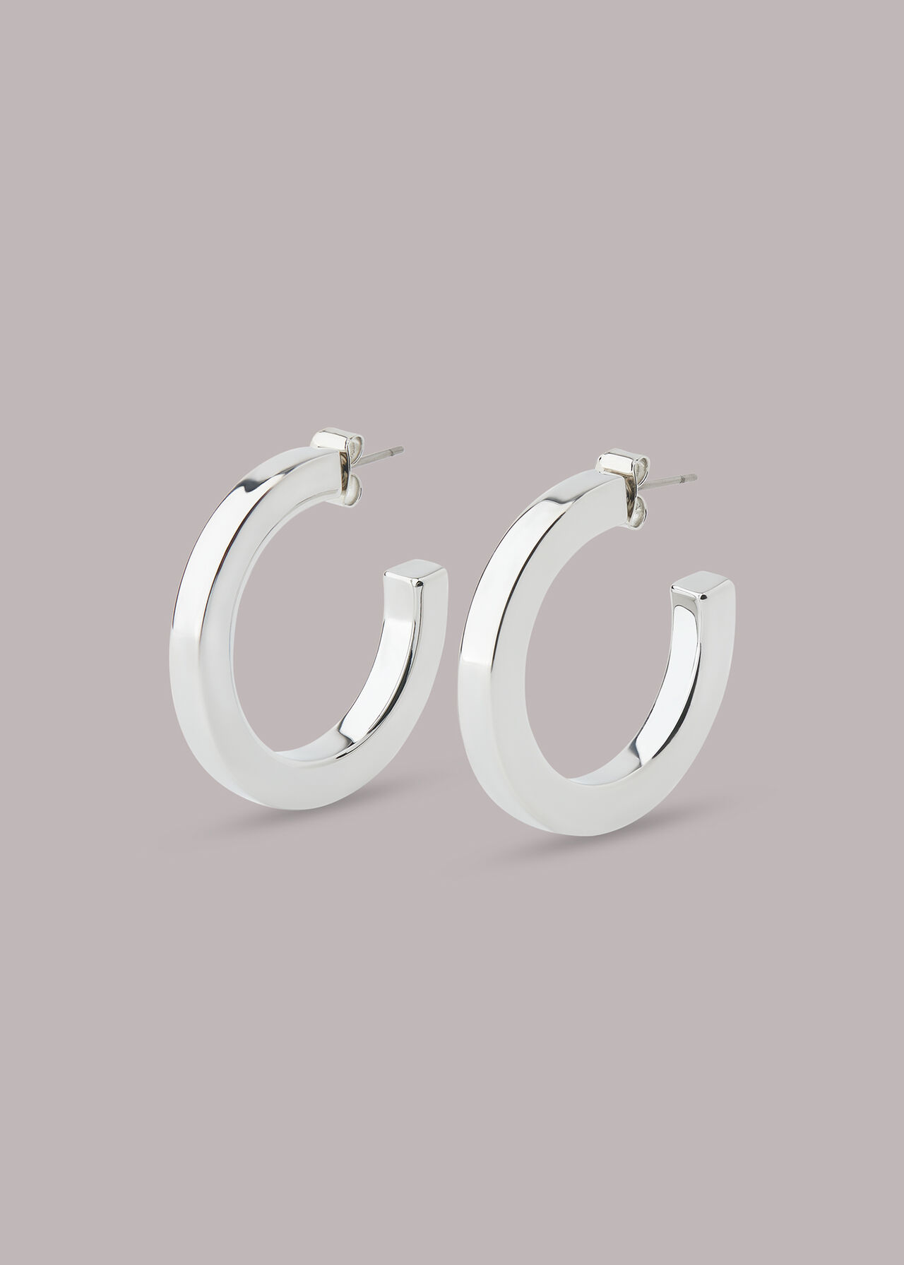 Flat Chunky Hoop Earring