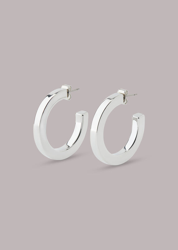 Flat Chunky Hoop Earring