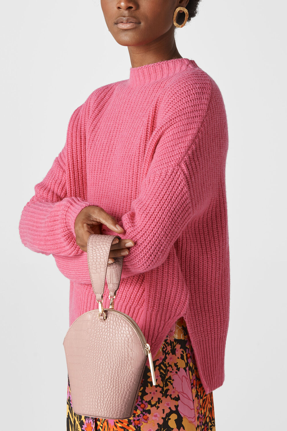 Leonard Croc Wristlet