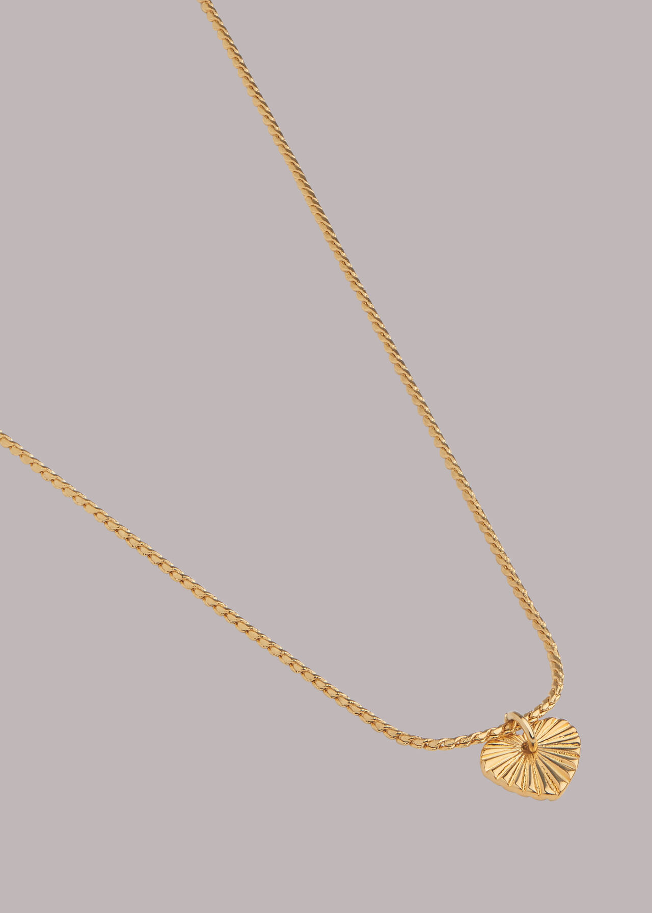 Textured Heart Necklace