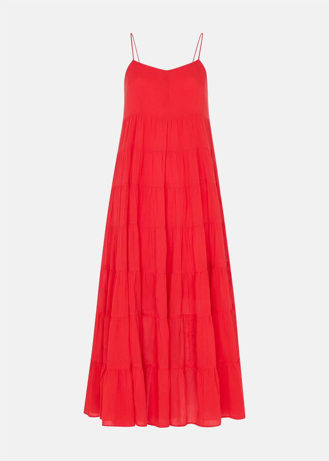 Cotton Tiered Maxi Sun Dress
