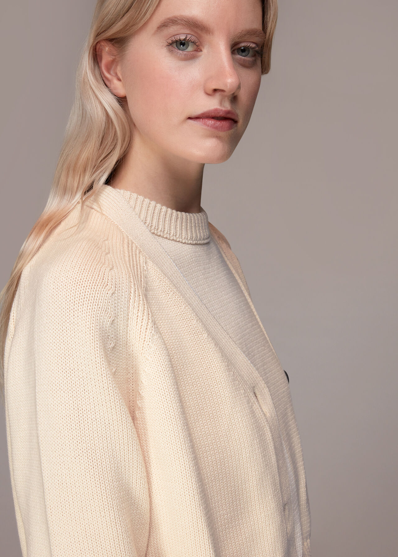 Karine Rib Detail Cardigan