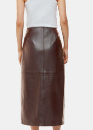 Josie Wrap Leather Skirt