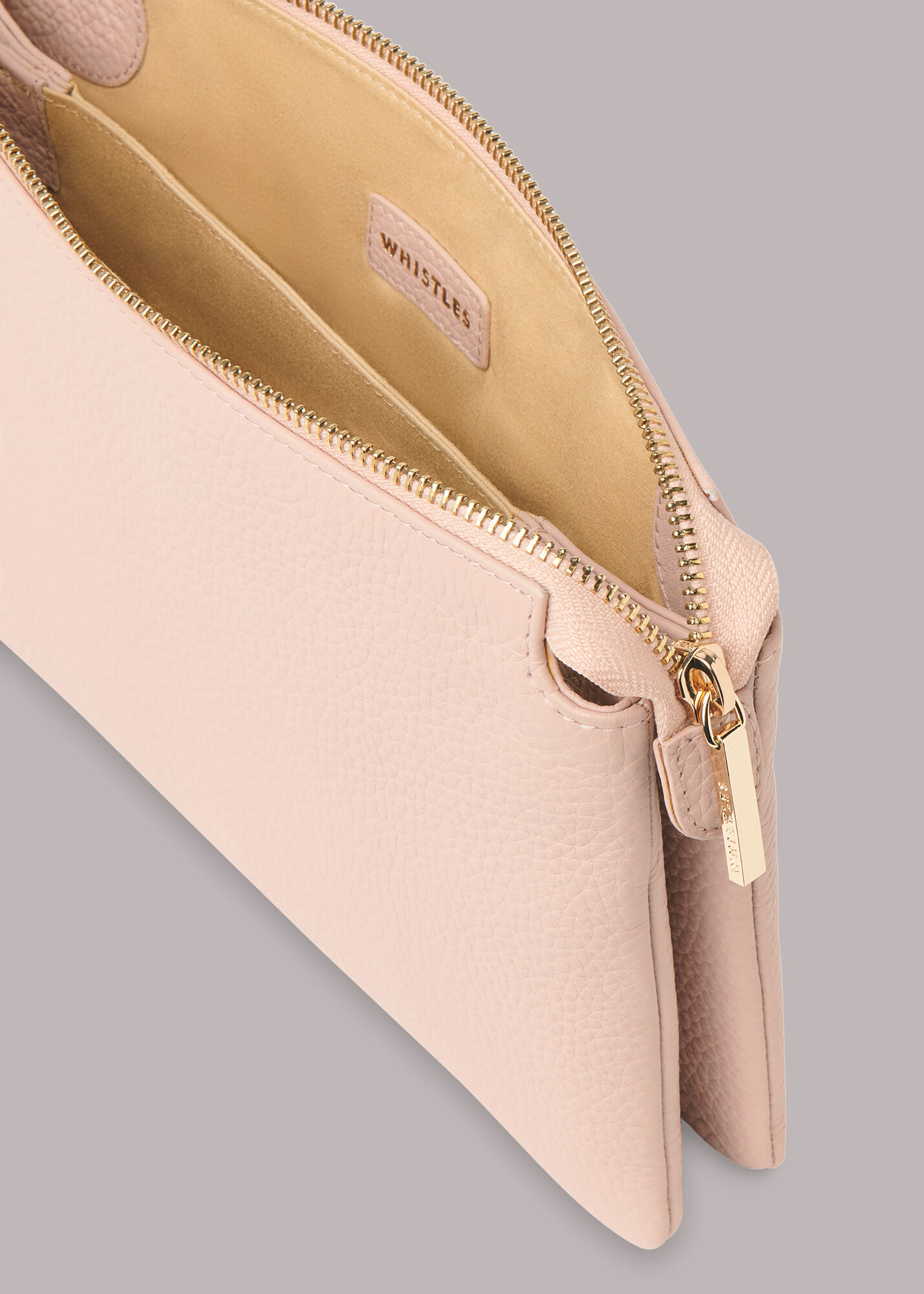Pale pink clearance clutch bag