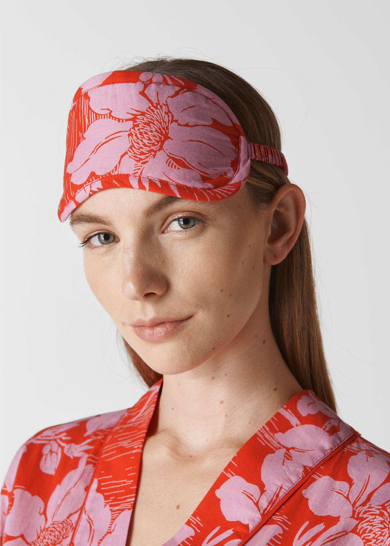 Birds Of Paradise Eye Mask Red/Multi