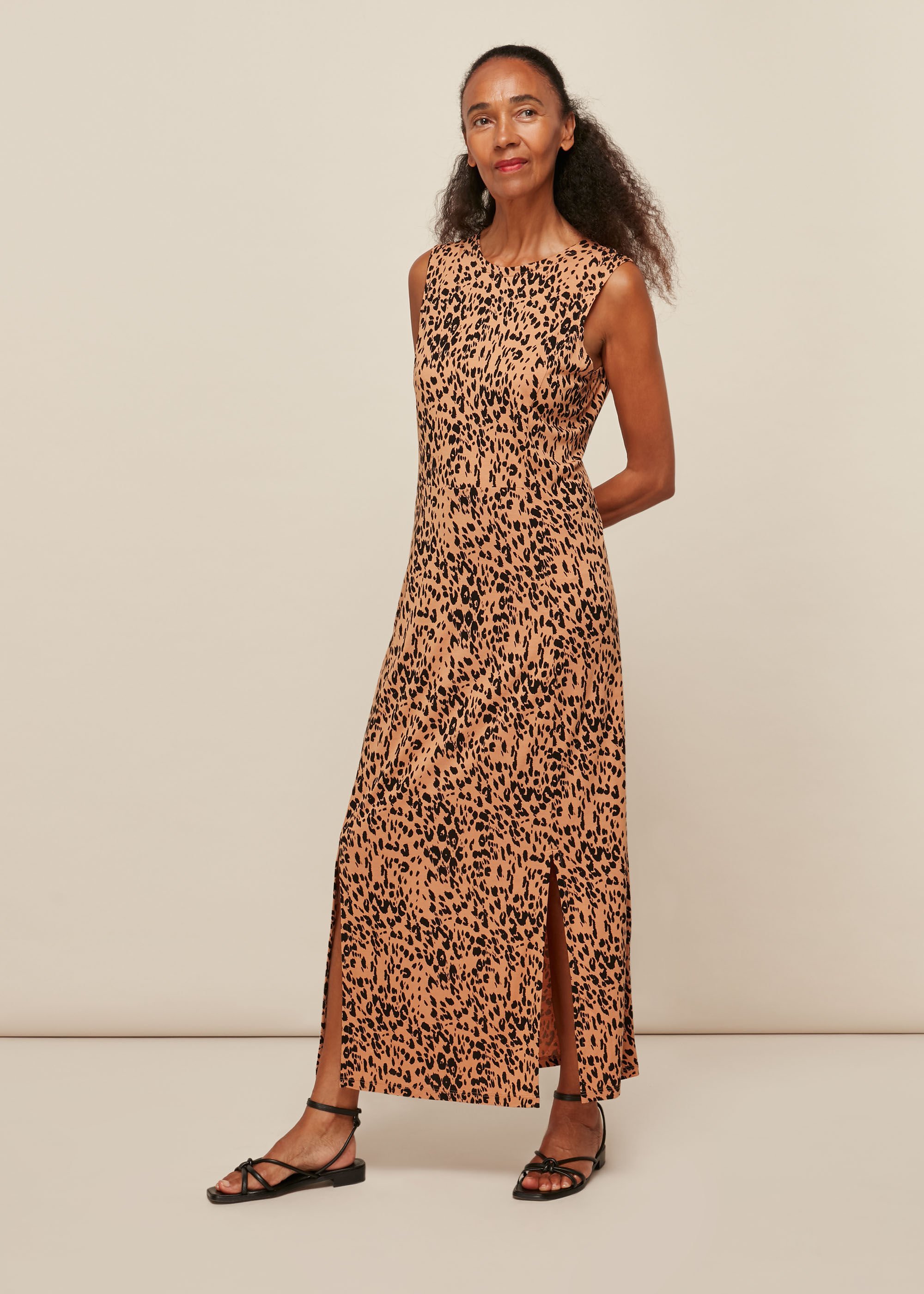 Leopard jersey discount dress