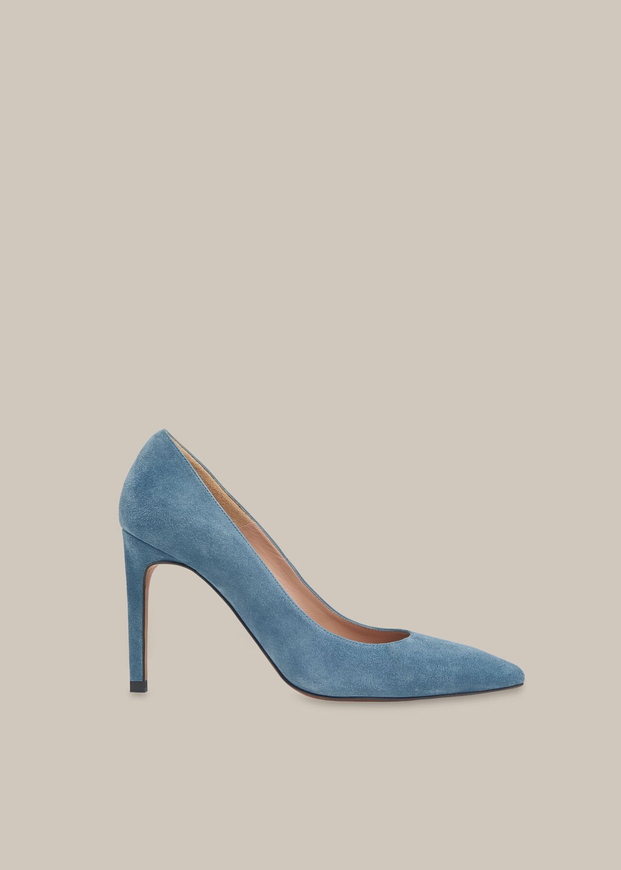 Cornel Suede Point Pump Grey