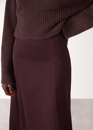 Midi Satin Bias Skirt