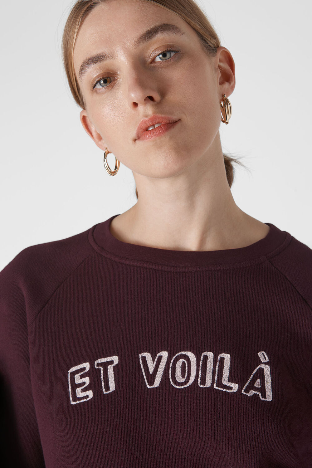 Et Voila Logo Sweatshirt Burgundy