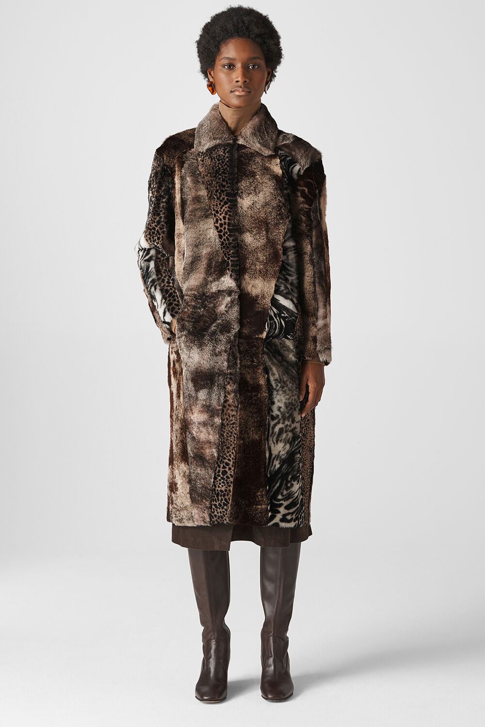 Patchwork Animal Shearling