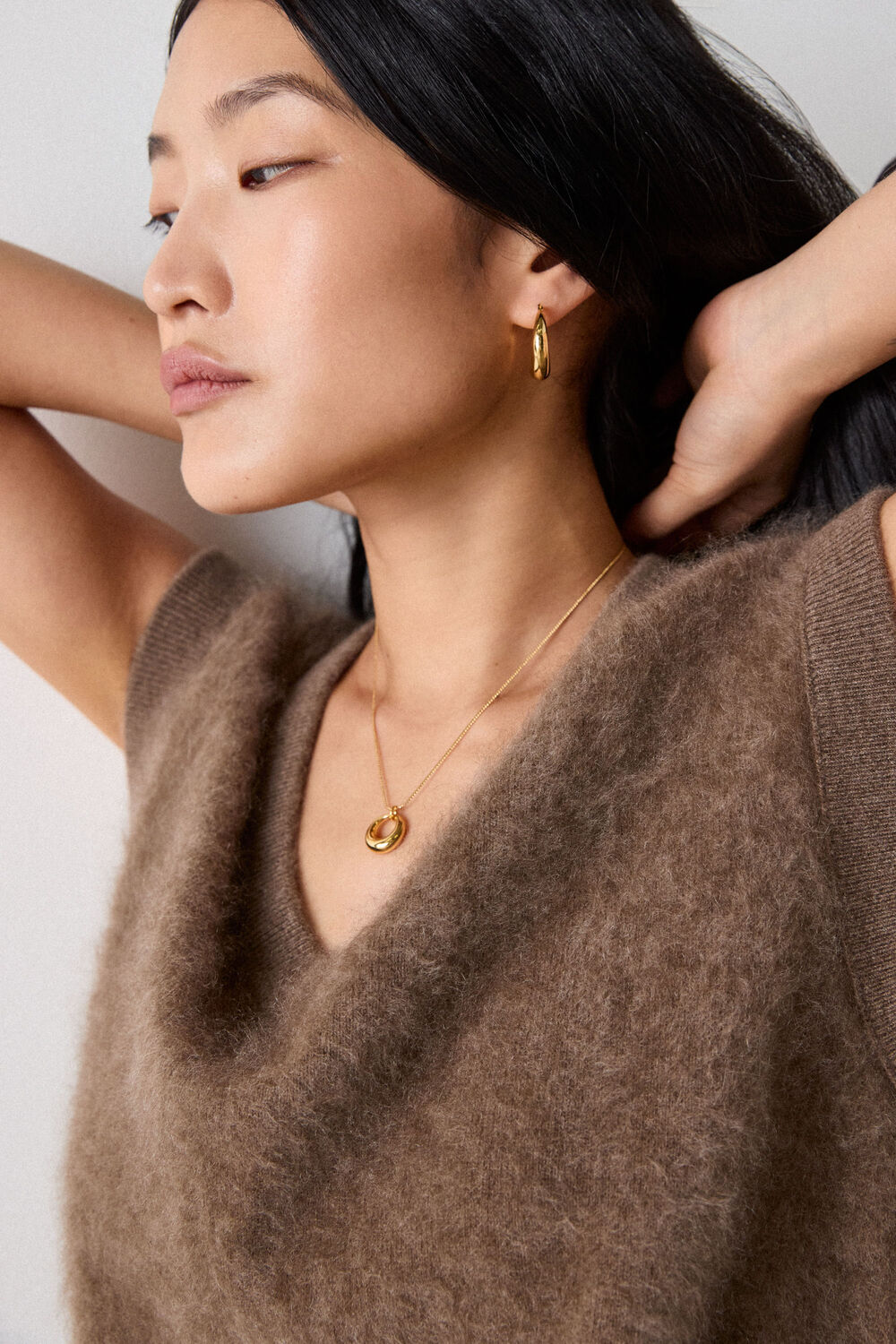 Camel Brushed Cashmere Tank