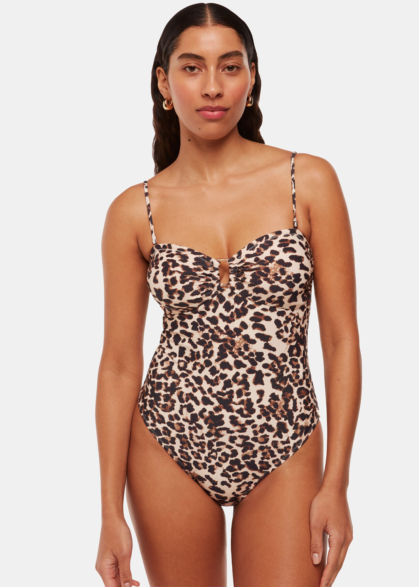 Womens leopard print swimsuit hot sale