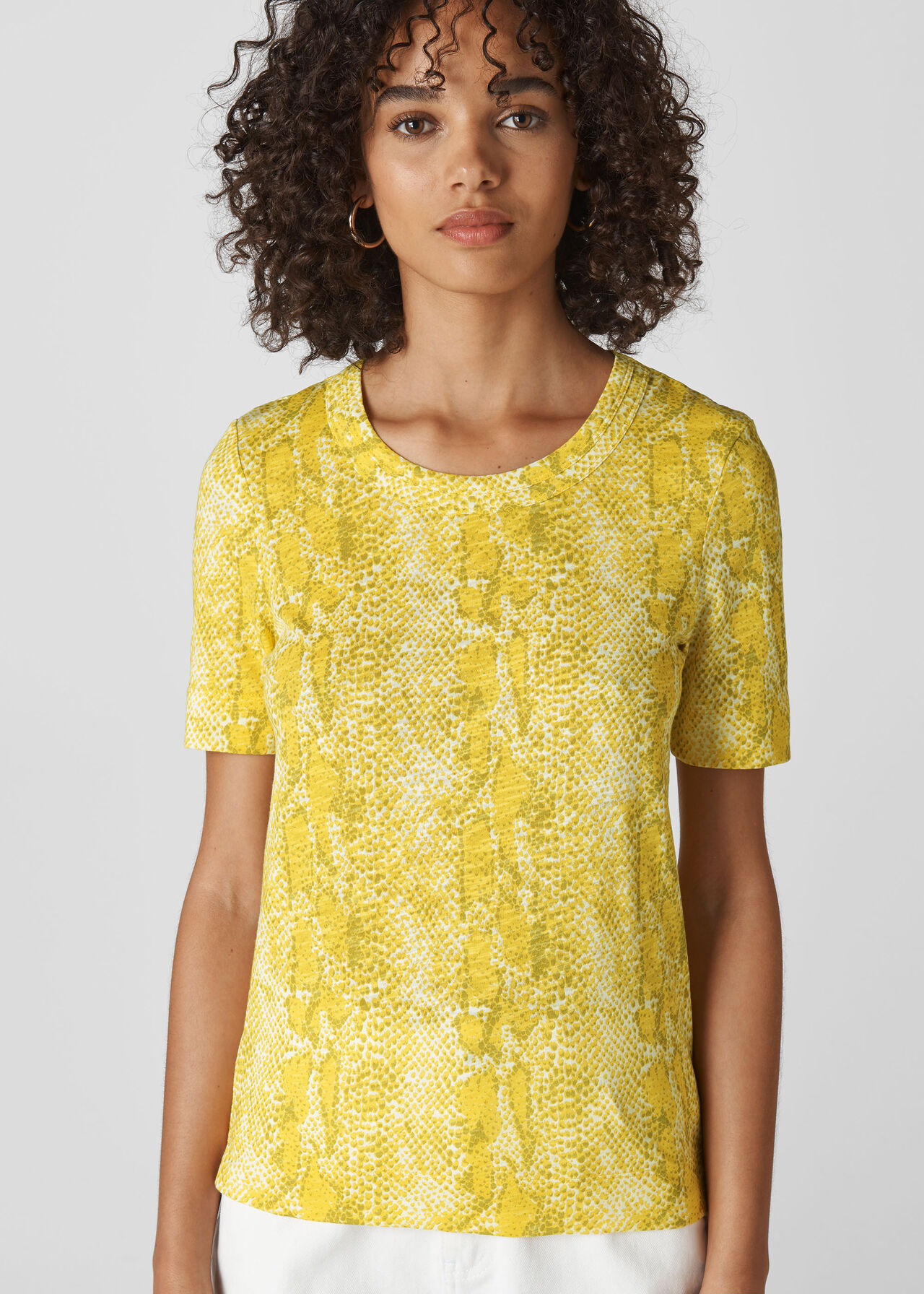 Yellow/Multi Python Print Rosa | WHISTLES