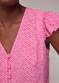 Diagonal Fleck Top