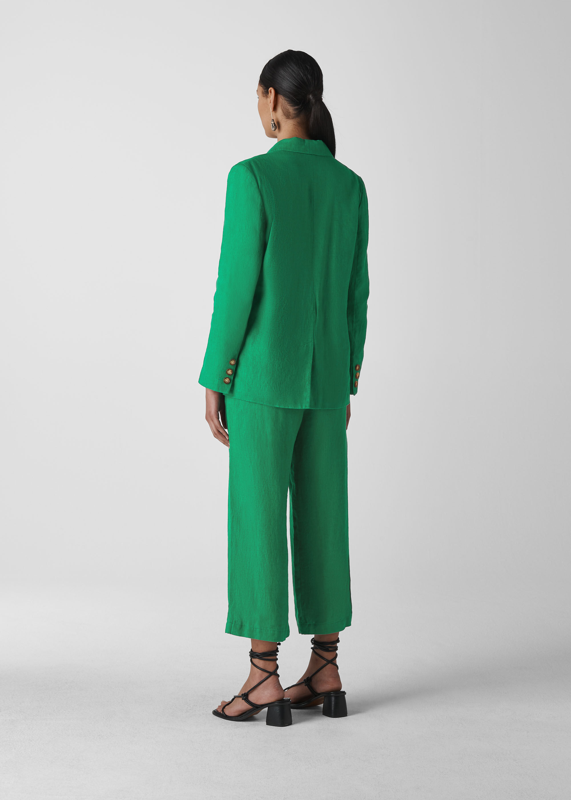 Whistles linen blazer top