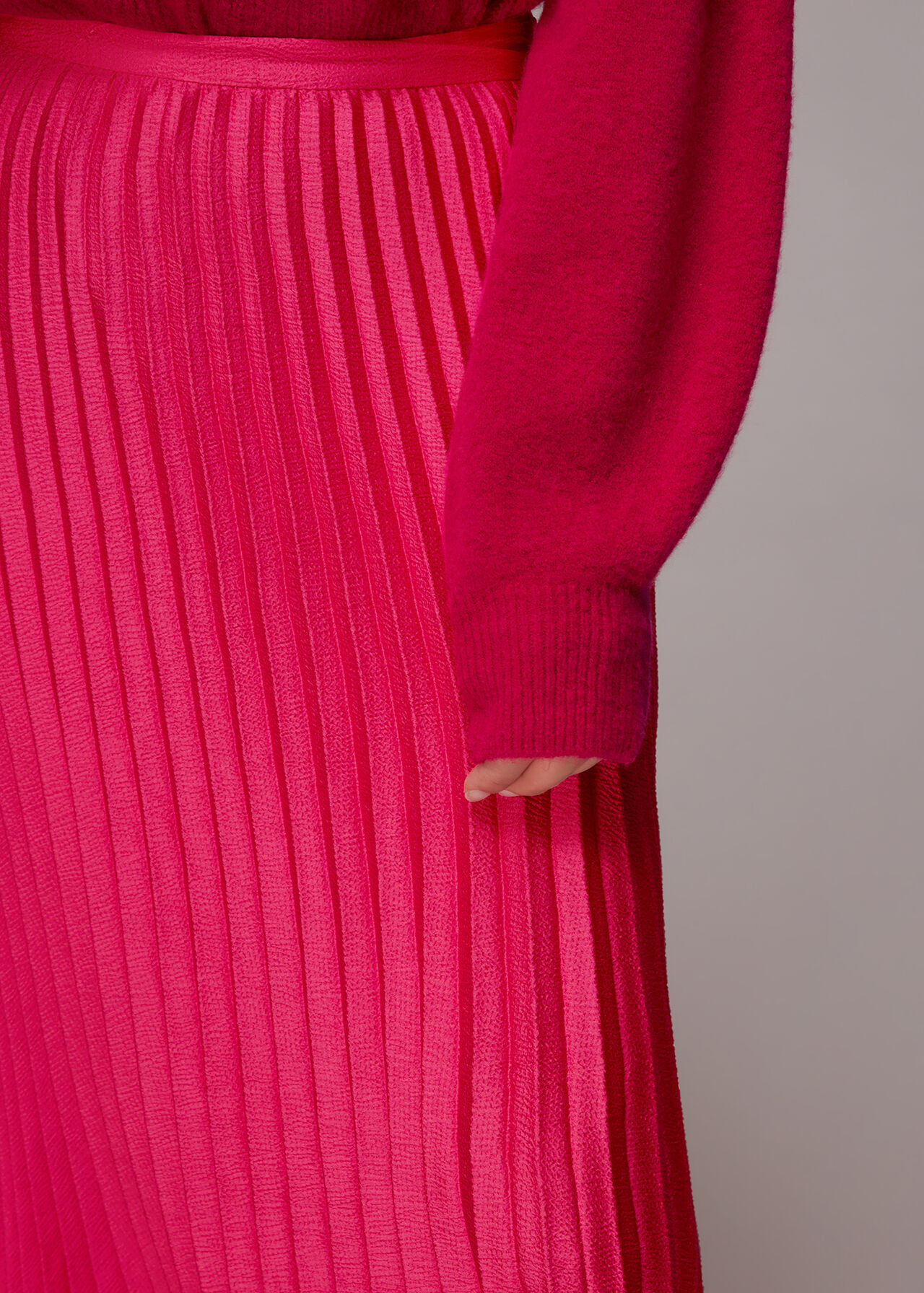 Pink Katie Pleated Skirt | WHISTLES
