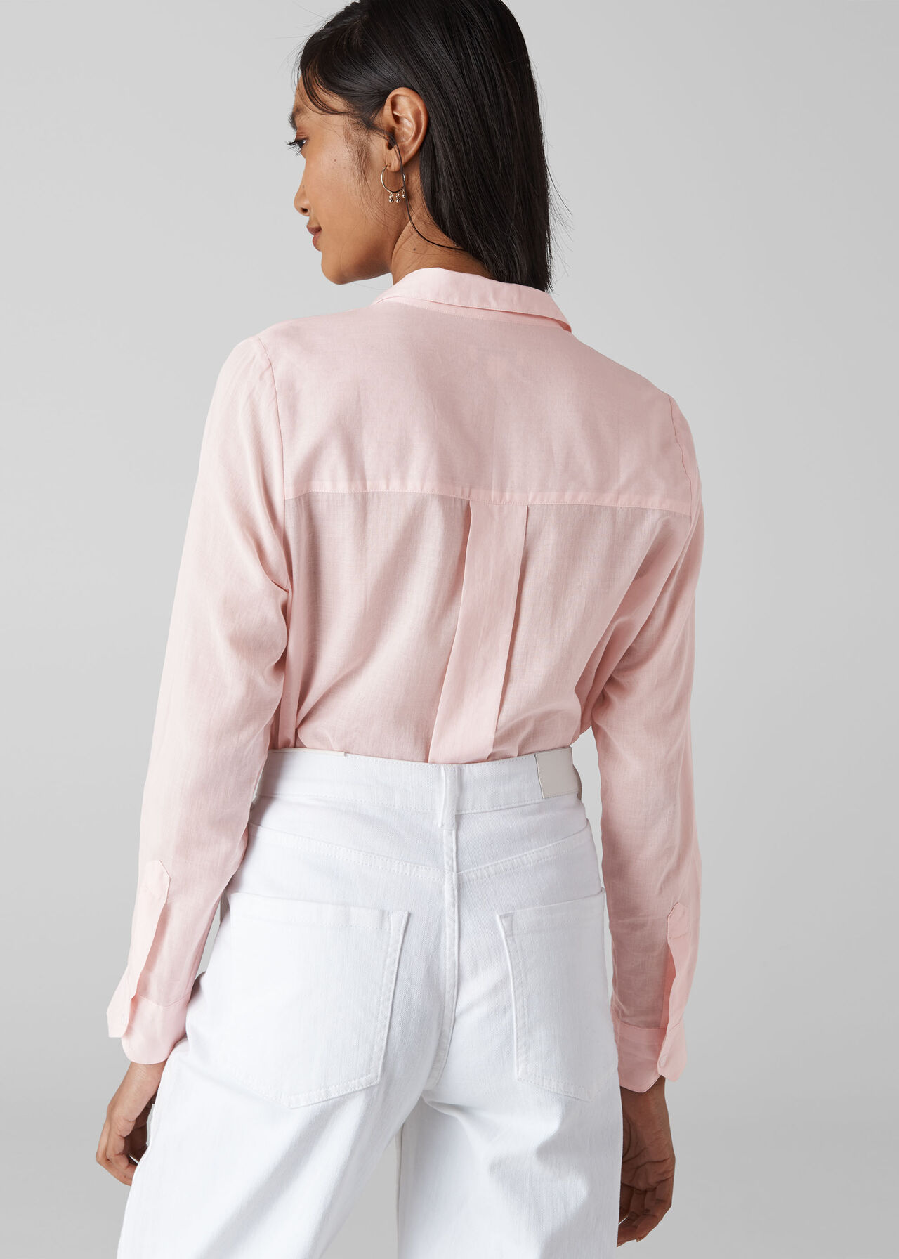 Mariana Voile Blouse Pale Pink