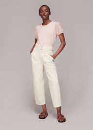 Broderie Puff Sleeve T-Shirt