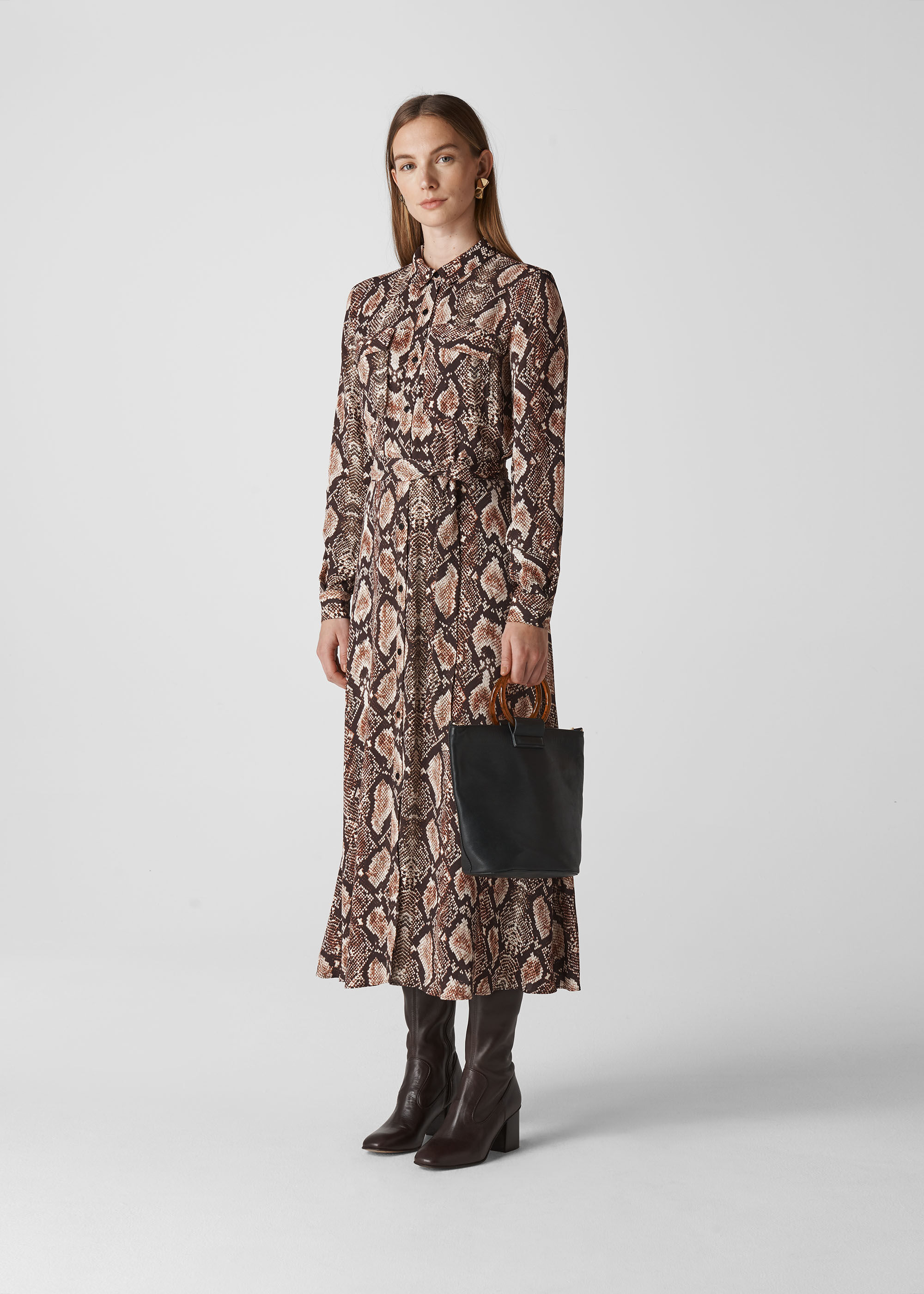 next snake print dress