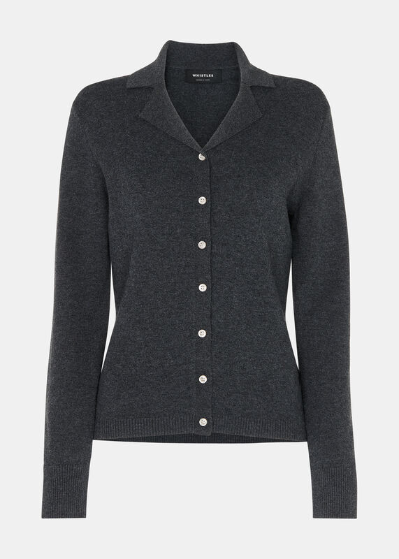 Dark Grey Phoebe Knit Shirt