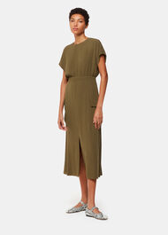 Pocket Detail Midi Dress