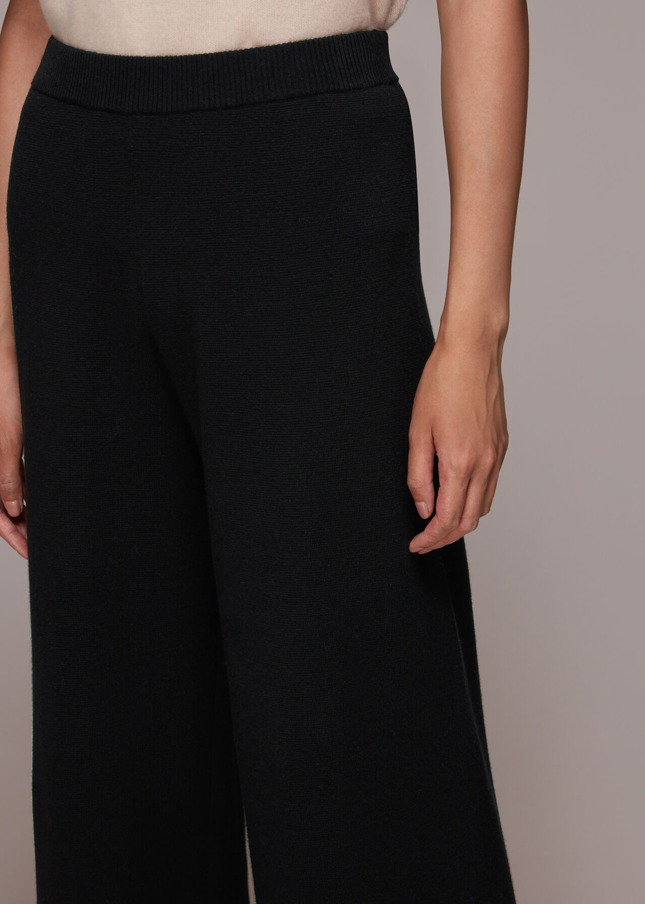 Knitted Wide Leg Trousers