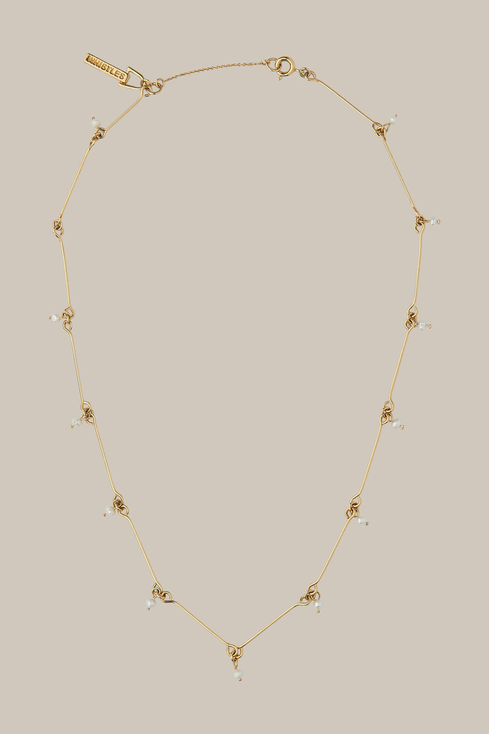 Pip Pearl Necklace Gold/Multi