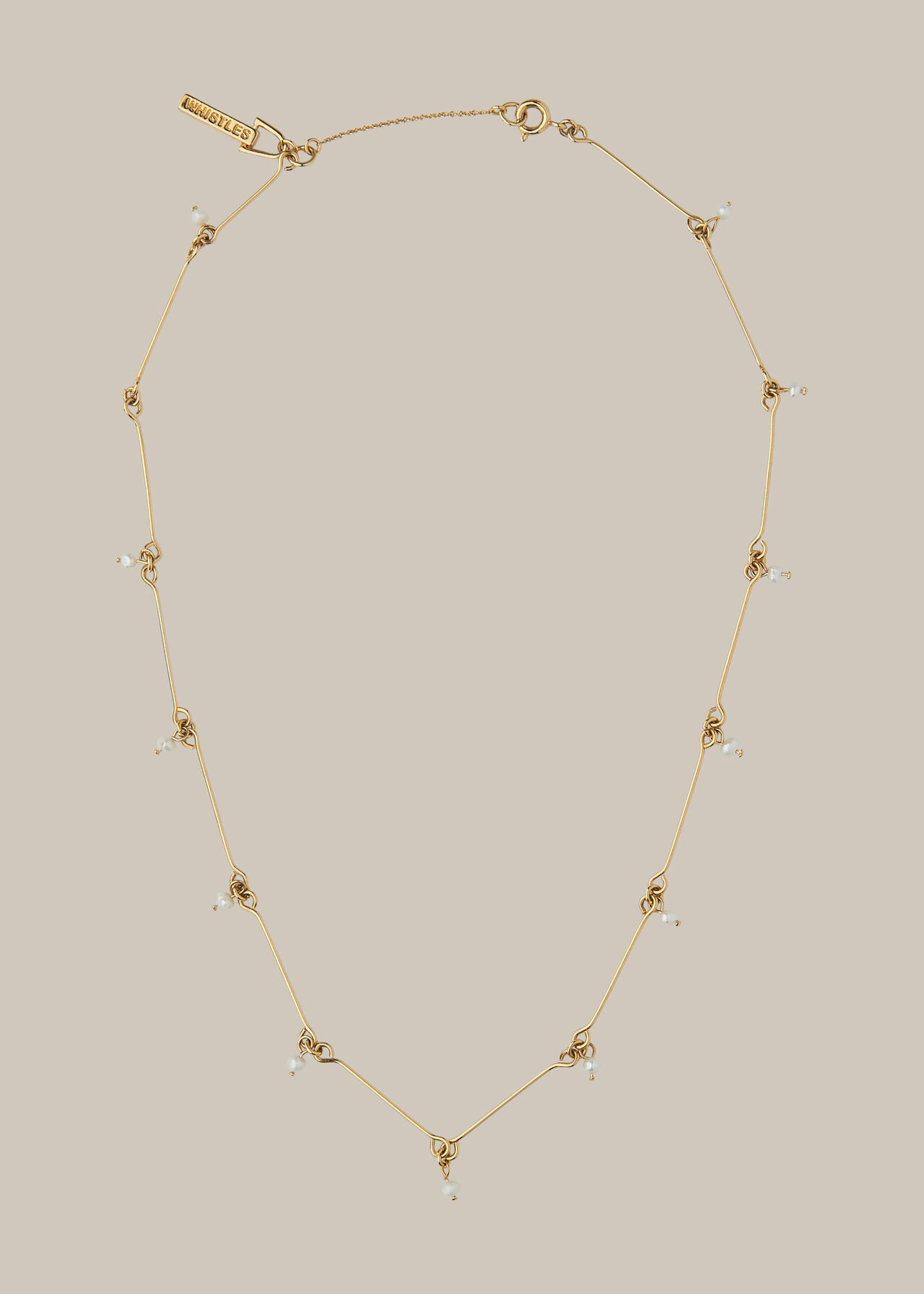 Pip Pearl Necklace Gold/Multi