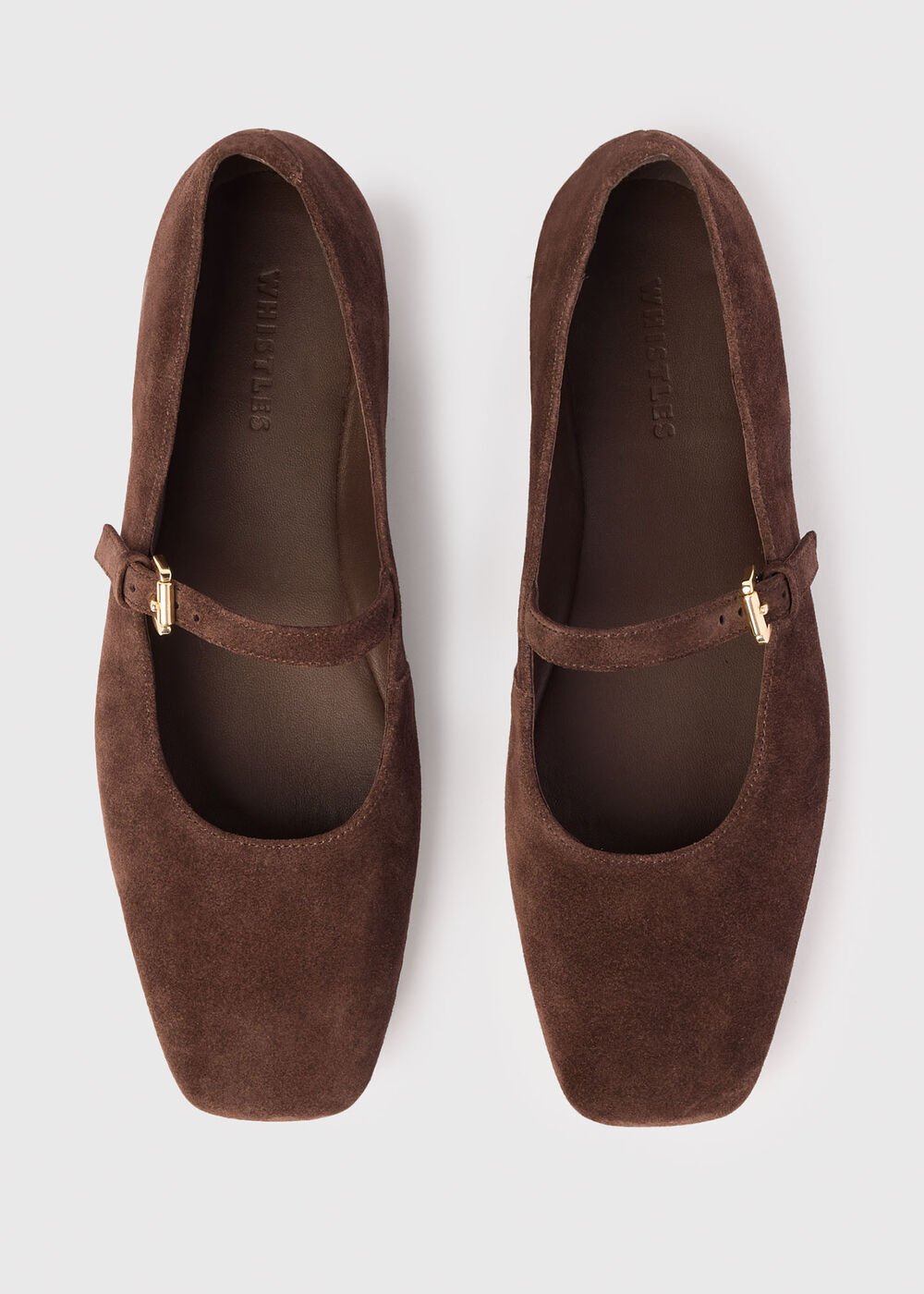 Suede Mary Jane Ballet Pump