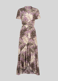 Arabella Floral SIlk Dress Lilac