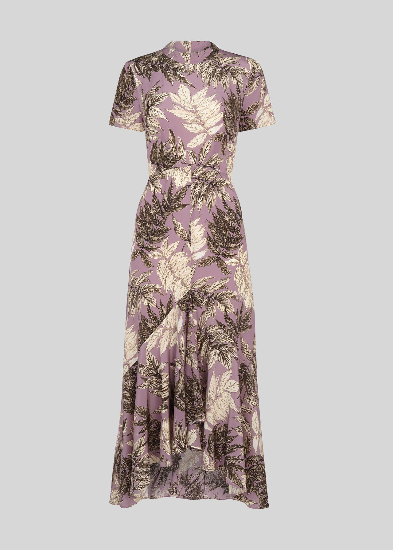 Arabella Floral SIlk Dress Lilac