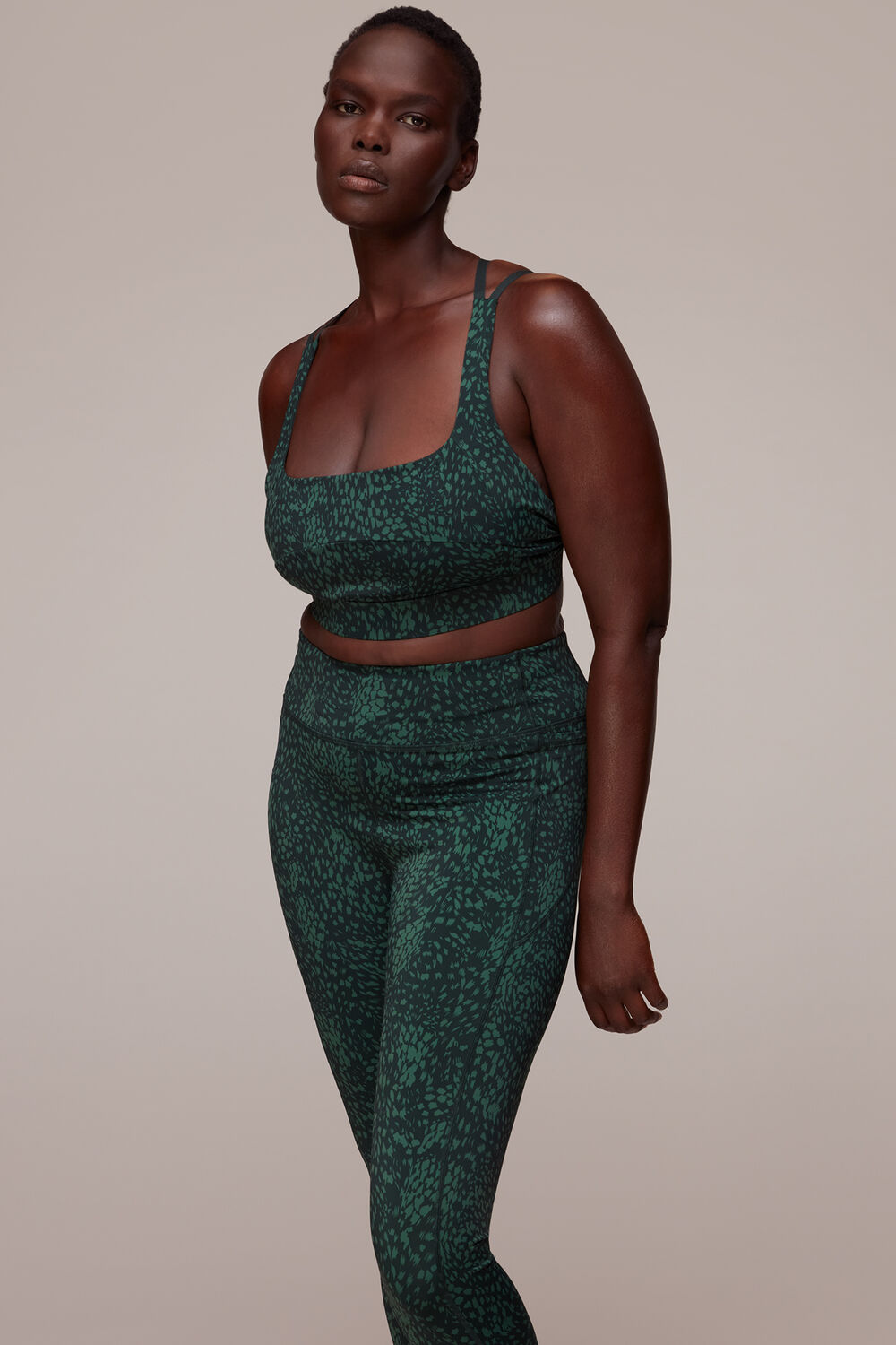 Animal Square Neck Sports Bra