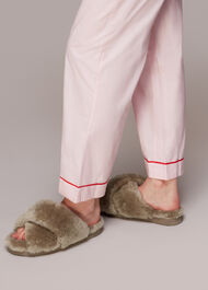 Macy Cross Strap Slipper