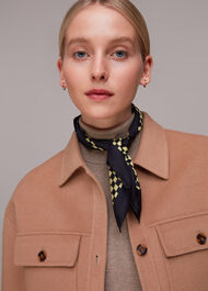 Checkerboard Silk Scarf