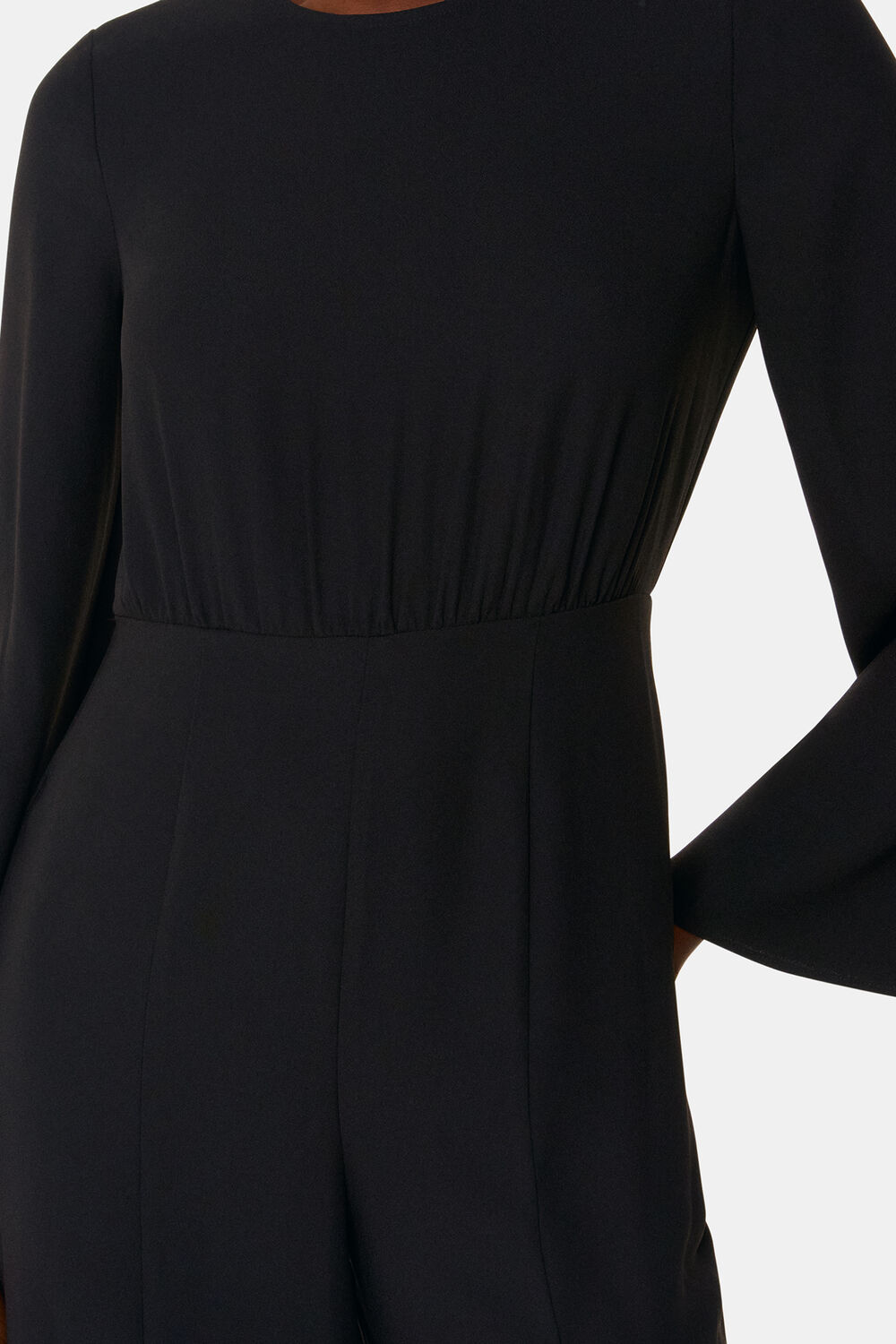 Black Bonnie Gathered Jumpsuit