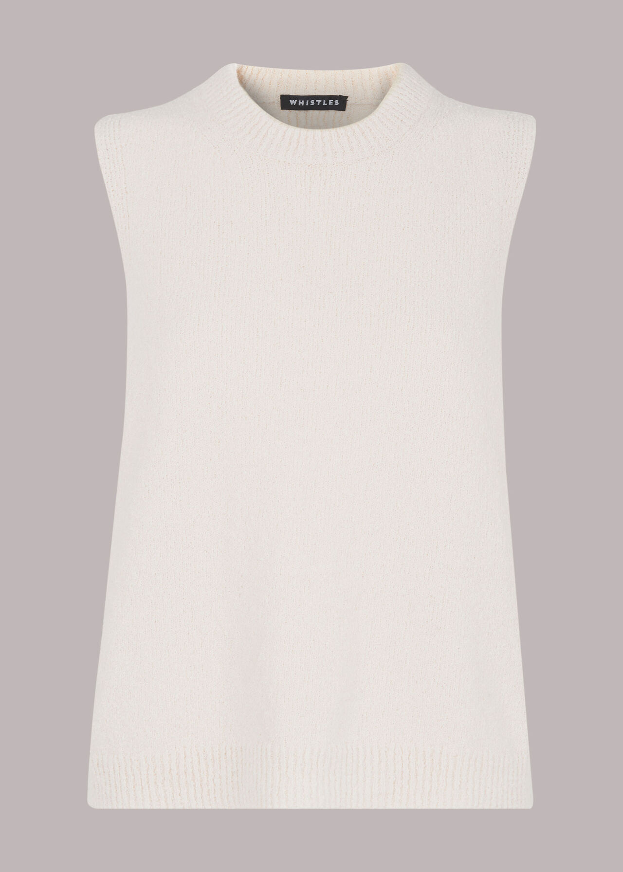 Ivory Knitted Tank Top, WHISTLES