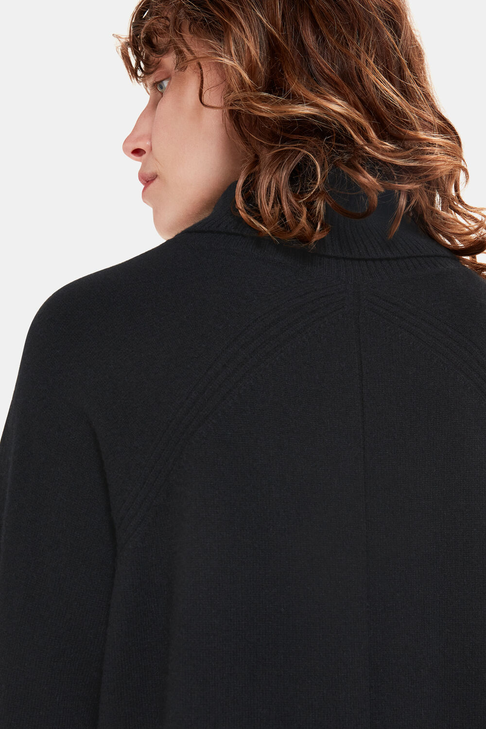 Black Cashmere Turtleneck Sweater