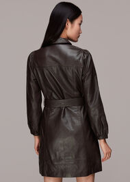 Phoebe Short Leather Dress